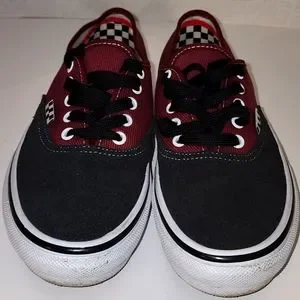 Vans Men\'s Skate Authentic Asphalt Pomegranate Suede Canvas shoes Sizes NIB VANS Skate Authentic MEN main image 2